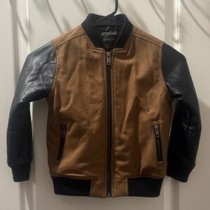 60%Wool Brown and Black Bomber Jacket NEXT.82 brand